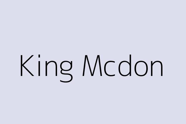 King Mcdon